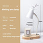 Solid Wood Bedroom Bedside Decoration Timing Dimmable Table Lamp