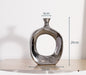 Electroplated Silver Ceramic Vase Desktop Decoration