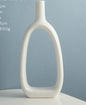 Nordic Style Heart Hollow Out Electroplated Ceramic Vase Decoration