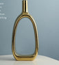 Nordic Style Heart Hollow Out Electroplated Ceramic Vase Decoration