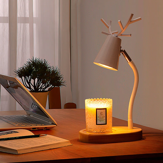 Solid Wood Bedroom Bedside Decoration Timing Dimmable Table Lamp