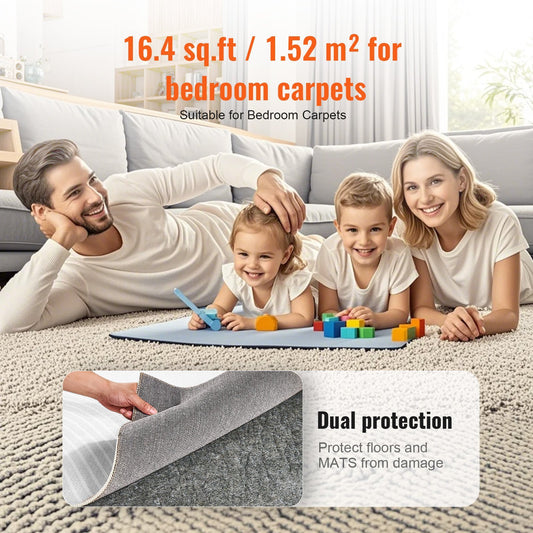 Non Slip Rug Pad Gripper 8 X 10 Carpet Mat 0.24Thick For All Floor