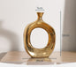 Electroplated Silver Ceramic Vase Desktop Decoration