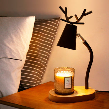 Solid Wood Bedroom Bedside Decoration Timing Dimmable Table Lamp